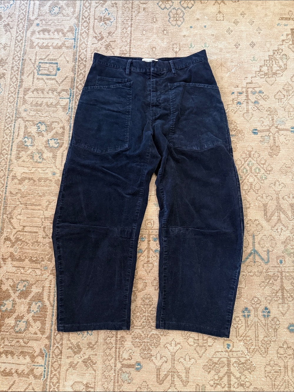 Nili Lotan Shon Navy Corduroy Pants